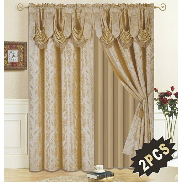 Other - Elegant royal gold curtain 2pcs set